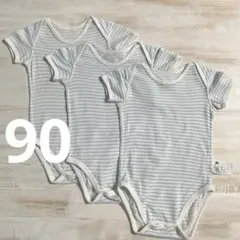 me様　ユニクロ コットンメッシュボディスーツ 90 6点セット