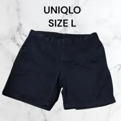 ⑨UNIQLO チノショートパンツ ブラックサイズLのサムネイル