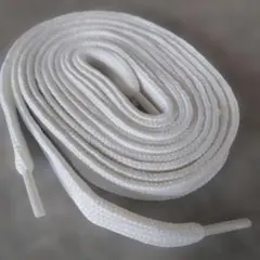 ホワイト靴ひも ポリエステル製 【幅1×長さ115cm】