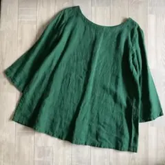 22夏 よそおい掲載 パラスパレス リネンメッシュシャツ 0 ブラウス 