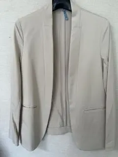 UNITED ARROWS ベージュ ノーカラージャケット