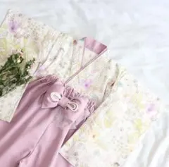 期間限定【美品・半額以下】ベビー袴　リバティ柄