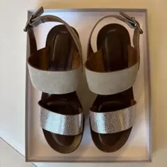 【定価2.5万】FABIO RUSCONI サンダル 36 レザー フラット