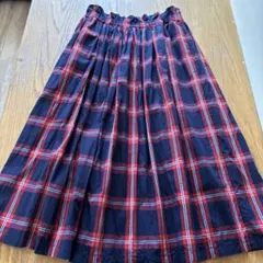 サニークラウズ　シャトルノーツ　タータンチェック フレアスカート