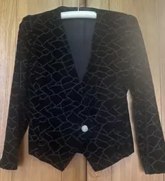 オーダー品⭐️ブラックベルベットのジャケット⭐️フォーマル