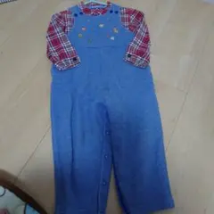 familiar 刺繍付きロンパース 90cm　シャツ2点セット　美品