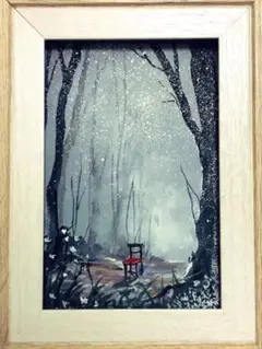 絵画　愛と調和の椅子　MICCHAN作