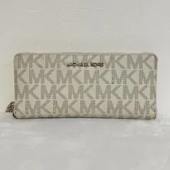 MICHAEL KORS MKロゴ 長財布 ホワイトベージュ