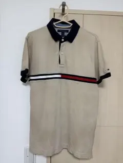 TOMMY HILFIGER ベージュ ポロシャツ L/G