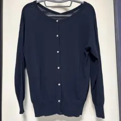 BACK NUMBER カーディガン　ネイビー
