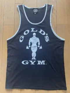 [廃番品入手困難]GOLD'S GYMタンクトップ ブラックMサイズ横川選手着用のサムネイル