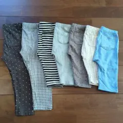 UNIQLO バースデイ 西松屋　レギンス 7枚セット 90cm