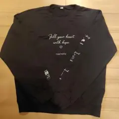 長袖カットソー 黒 160cm