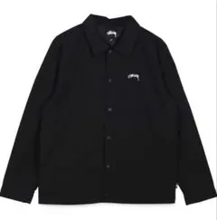 【極美品】stussy ステューシー　ナイロンジャケット　コーチジャケット　黒