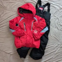 FABLICE スキーウェア 140 赤/黒