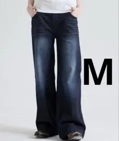 【Parts Lab.】べーシックストレートデニムパンツ ブルー Mサイズのサムネイル