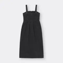 デニムフロントジップワンピース S