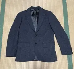 ビジネスジャケット ダークグレー ウール80%