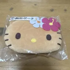 日焼けキティ 顔型ポーチ　サンリオ