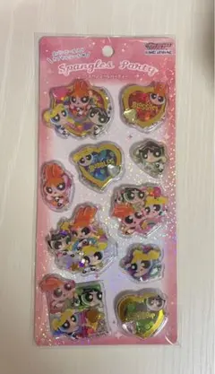 【正規品】スパンコールパーティーシール　パワーパフガールズ