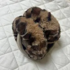 レオパード柄 ヒョウ柄ファーイヤーマフ