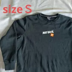 ✨Nike✨ ナイキ　トレーナー ブラック JUST DO IT. Sサイズ