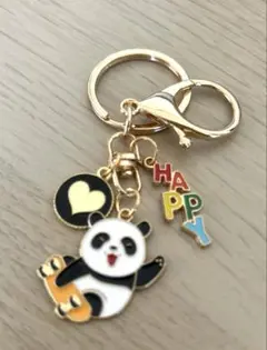 パンダ＆クマチャームキーホルダーセット