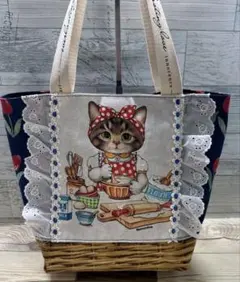 Handmade♡コヤンイサムチョン♡ハートピンクヒョウ柄♡フリルバッグ