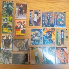 【17枚セット】ヒロアカ クリアカード ウエハース まとめ売り 緑谷 轟 紙もの