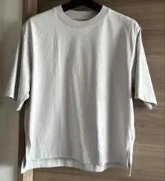 無印良品MUJI レディースクルーネック半袖Ｔシャツ ライトグレー　Mサイズ