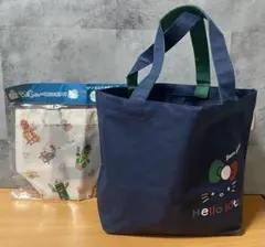 テ２段３　Hello Kitty キティキャンバスバッグトートバッグランチトート