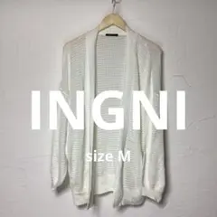 ⭐︎INGNI⭐︎レディース／カーディガン／ボレロ／ホワイト／薄手／M