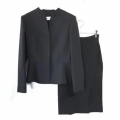 Dior ディオール ウール ジャケット スカート セットアップ グレー 34