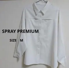 ・SPRAY PREMIUM スプレイプレミアム カットアウトシャツ Mサイズ