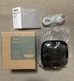 新品　BRUNO ナイトライトクロック ネイビー