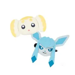 ポケットモンスターフェイスぬいぐるみクリップ イーブイフレンズ グレイシア パモ