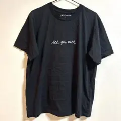 ユニクロ　UNIQLO PEACE FOR ALL プリント半袖Tシャツ　黒　L