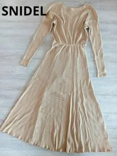 SNIDEL　リブカットソー ロングワンピース