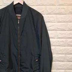 [Massimo Dutti] ダブルジップ ブルゾン [深緑色]L-92346