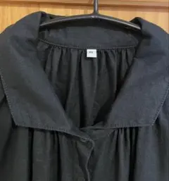 無印良品　リネン ワンピース　ブラック　XL