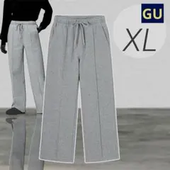 GU スウェットプルオンパンツ XL グレー⭐️裏起毛⭐️保温機能⭐️