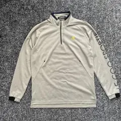 ルコックスポルティフ　ゴルフウェア　ハーフジップ　トレーナー　グレー　Ｍ