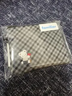 familiar ファミリア 保冷ポーチ 保冷 黒 チェック ギンガム ポーチ