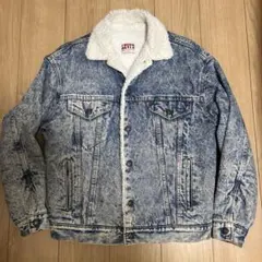 Levi's / Denim Boa Jacket Chemical wash