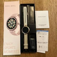 SHANG WING スマートウォッチ 丸型 1.2インチ 星空ゴールド