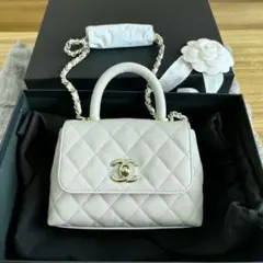 【シャネル】新作ココハンドル新品未使用XXSライトグリーン限定プレミアマトラッセ