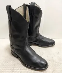 メキシコ製Justinジャスティンペコスウエスタンブーツ10Dレザー黒PECOS メキシコ製Justinジャスティンペコスウエスタンブーツ10Dレザー黒PECOS