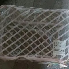 【 新品未使用タグ付き】ジェラートピケ クリアバッグポーチ