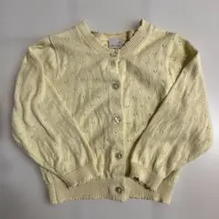 petit main イエロー カーディガン 90cm