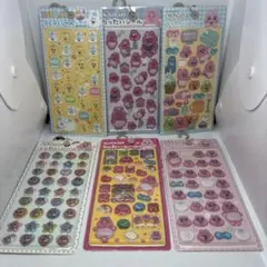 おぱんちゅうさぎ　んぽちゃむりったいシール5点+ぷくぷくシール1点合計6点セット